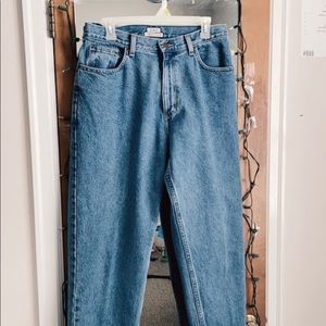 LL Bean thrifted mom jeans